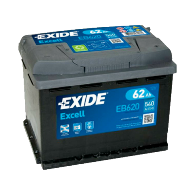 EXIDE EXCELL 62AH 540A R+ 242x175x190