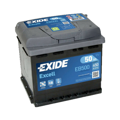 EXIDE EXCELL 50AH 450A R+ 207x175x190