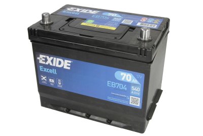 EXIDE EXCELL 70AH 540A R+ 270x173x222