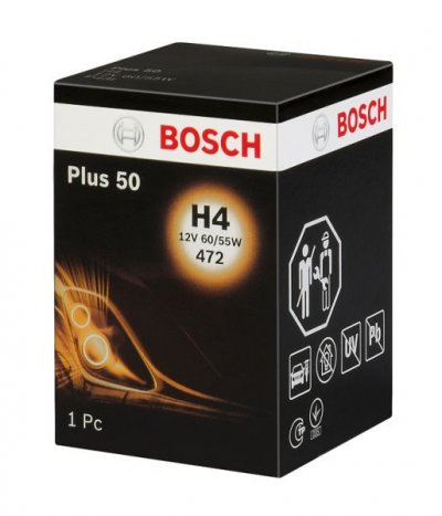 Крушка H4 Bosch 60/55W +60%