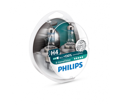 Крушки H4 Philips X-Treme Vision 60/55W +130% к-т