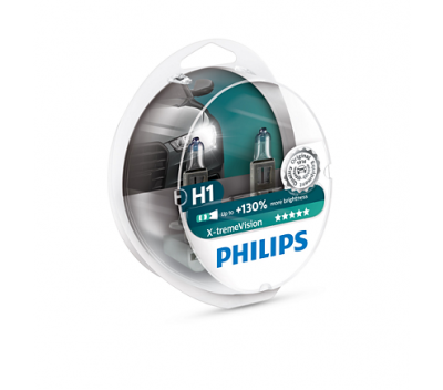 Крушки H1 Philips X-treme Vision 55W +130% комплект