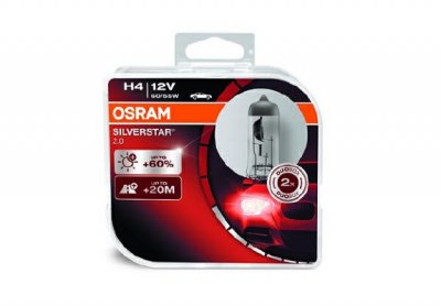 Крушки H4 OSRAM SilverStar 2.0 60/55 +60% к-т