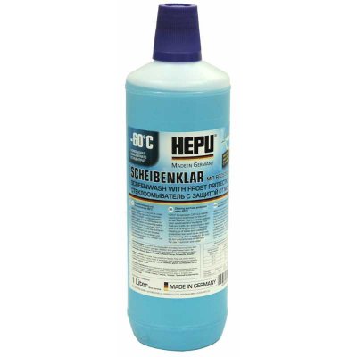 Зимна течност за чистачки HEPU концентрат -60 градуса - 1 литър