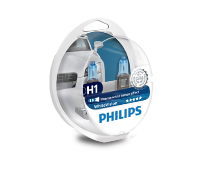 Крушка H1 Philips Whte Vision 55W