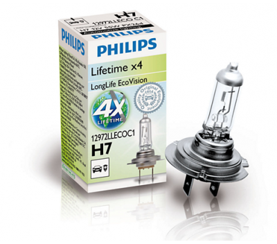 Крушка H7 Philips LongLife EcoVission 55W