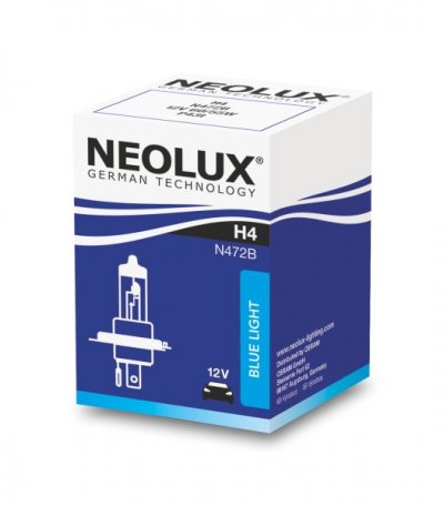 Крушка H4 NeoLux Blue Light 60/55W