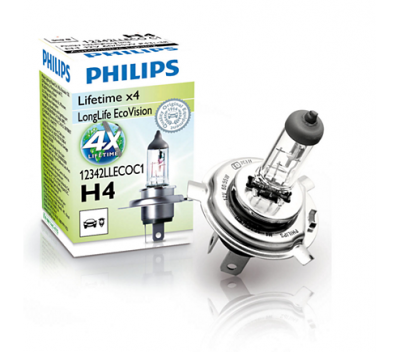 Крушка H4 Philips LongLife Eco Vision 60/55W