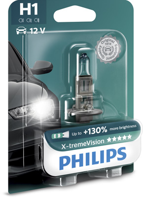Крушка H1 Philips X-treme Vision 55W +130%