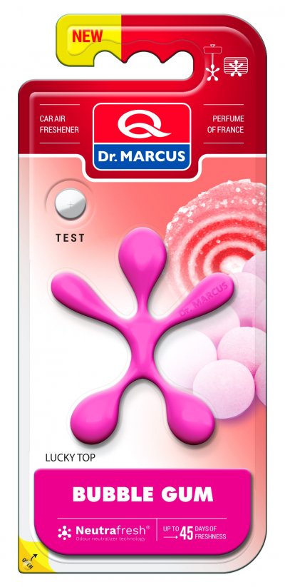 Ароматизатор за кола Dr.Marcus, серия Lucky-Top, аромат Bubble Gum