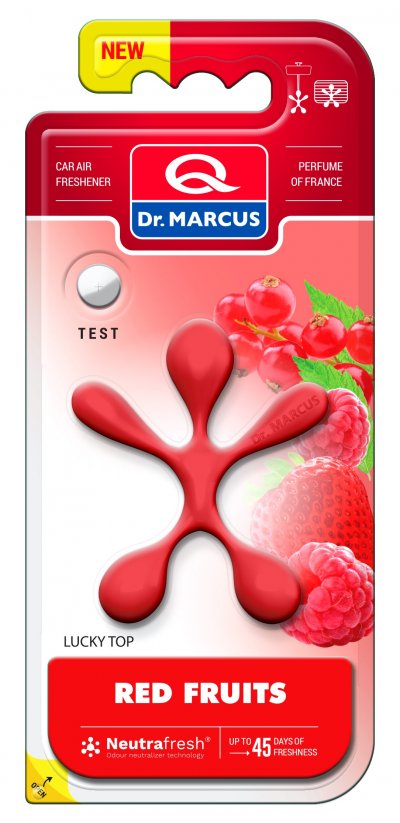 Ароматизатор за кола Dr.Marcus, серия Lucky-Top, аромат Red Fruits