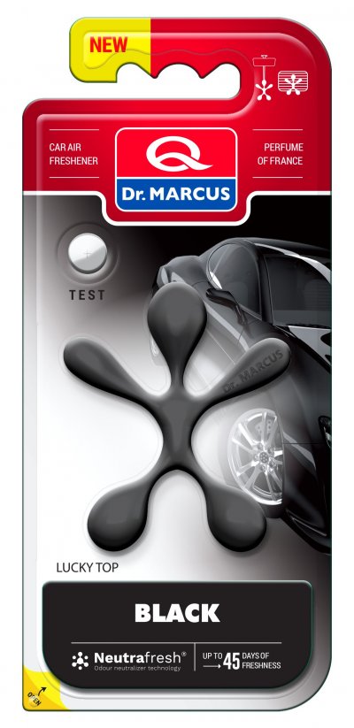 Ароматизатор за кола Dr.Marcus, серия Lucky-Top, аромат BLACK