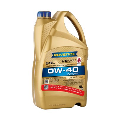 МАСЛО RAVENOL SSL 0W-40 - (4L + 1L ГРАТИС) 5L A3/B4 ПРОМО