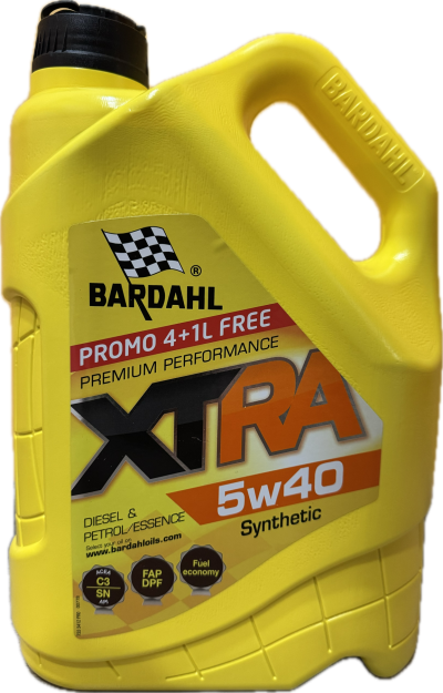 Bardahl XTRA 5W-40 (4L+1L FREE) промо - 5L