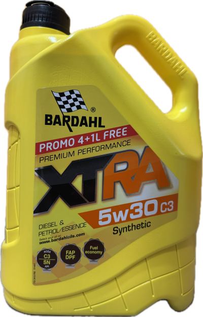 Bardahl XTRA 5W-30 C3  (4L+1L FREE) промо - 5L